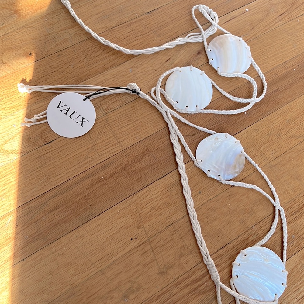 Mother of pearl macrame belt ✨✨✨